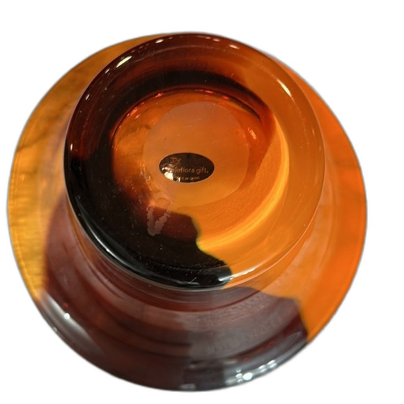 Teleflora Hand Blown Multi-Colored Studio Art MCM Swirl Glass Bowl - Picture 2 of 16